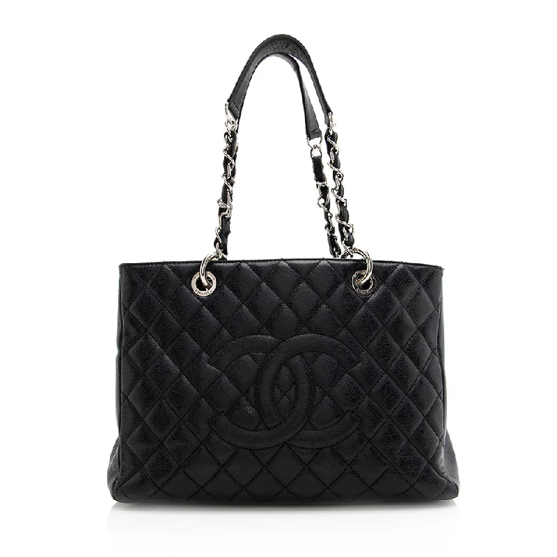 Chanel Caviar Leather Grand Shopping Tote (SHF-21543)