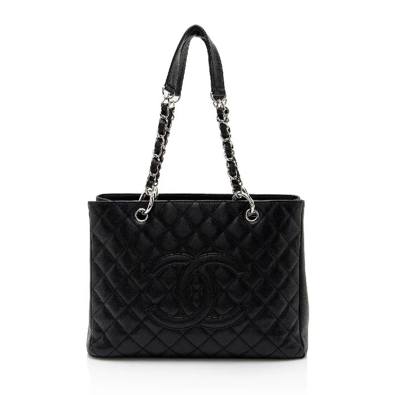 Chanel Caviar Leather Grand Shopping Tote (SHF-eUITwo)