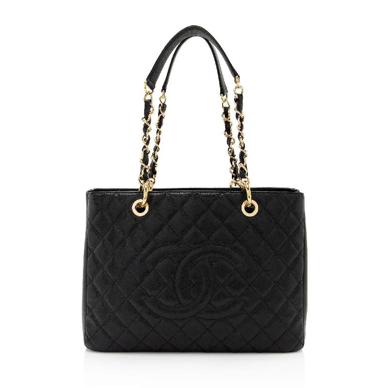 Chanel Caviar Leather Grand Shopping Tote (SHF-lwZhXi)