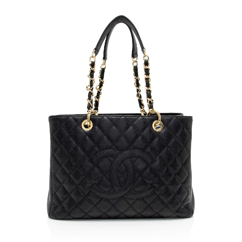 Chanel Caviar Leather Grand Shopping Tote (SHF-vlmDO8)