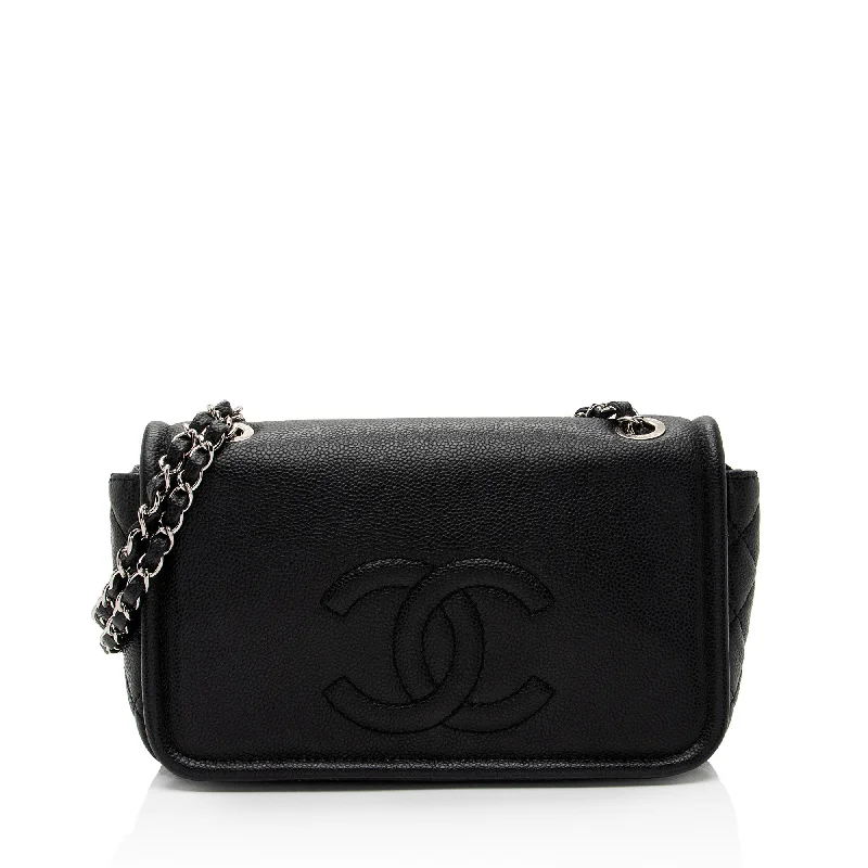 Chanel Caviar Leather Timeless CC Medium Flap Bag (SHF-yaWfvq)