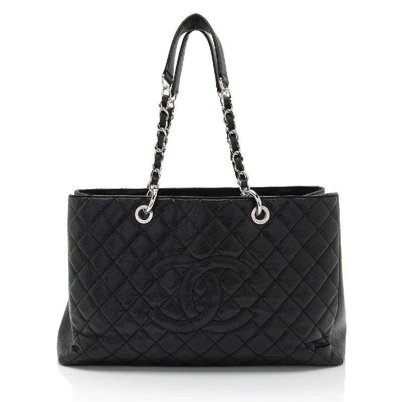 Chanel Caviar Leather XL Grand Shopping Tote (SHF-Bb5Ogy)