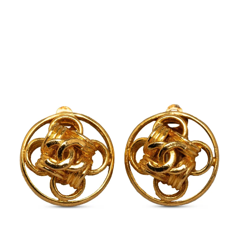 Chanel CC Clip On Earrings (SHG-Y9qhxd)