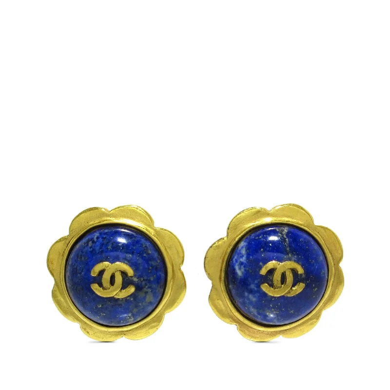 Chanel CC Flower Clip on Earrings (SHG-ZWq8Zh)