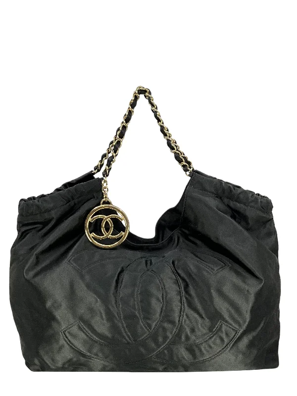 CHANEL CC Logo Large Coco Cabas Tote NEW