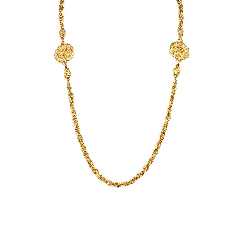 Chanel CC Medallion Necklace (SHG-dAzCeX)