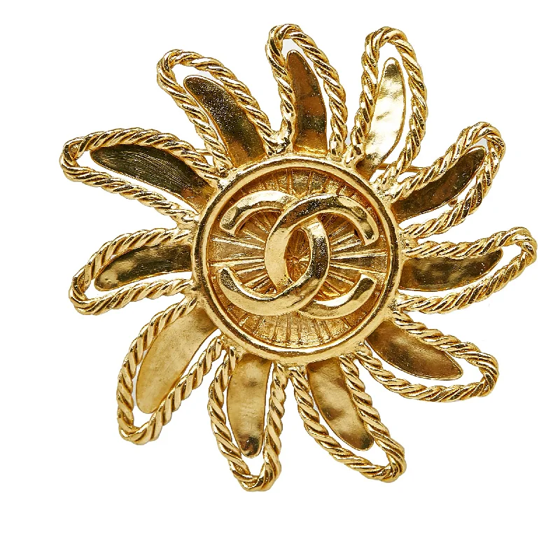 Chanel CC Sun Motif Brooch (SHG-mBg6jK)