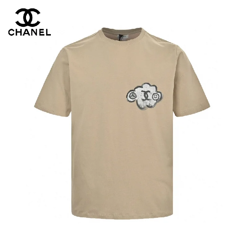 Chanel Cloud Logo T-Shirt in Beige