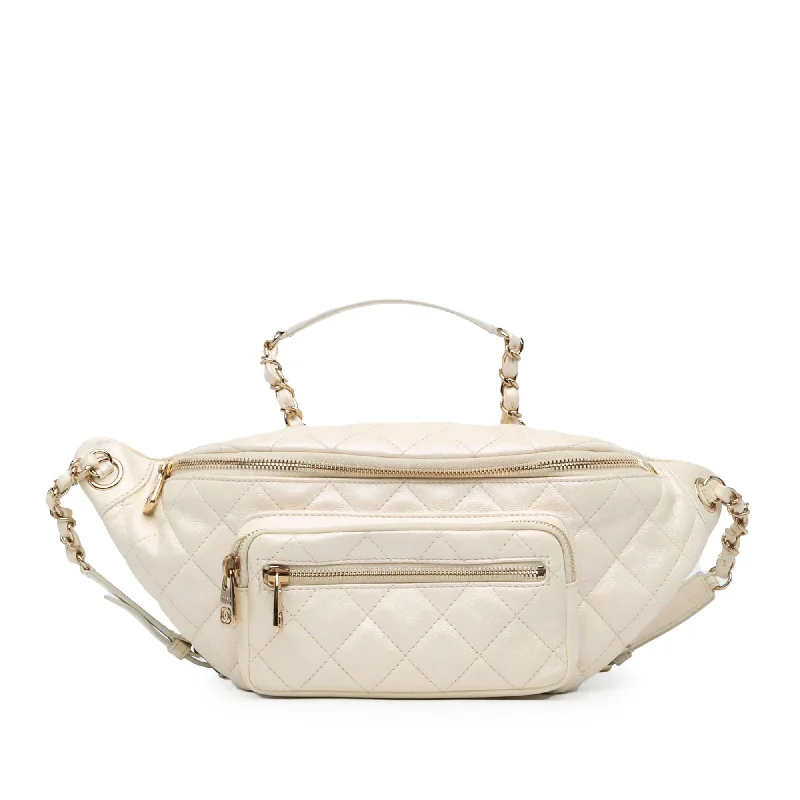 Chanel Iridescent Calfskin All About Waist Belt Bag (SHG-xaC9Pc)