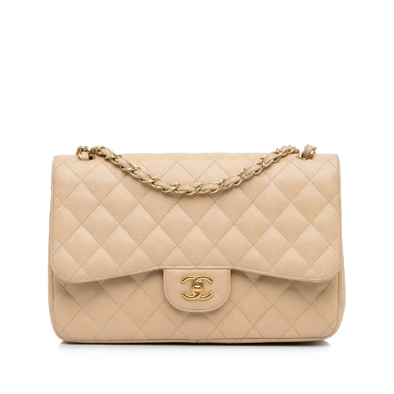 Chanel Jumbo Classic Caviar Double Flap (SHG-hLLhcE)