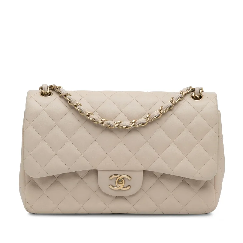 Chanel Jumbo Classic Lambskin Double Flap (SHG-71EeWJ)