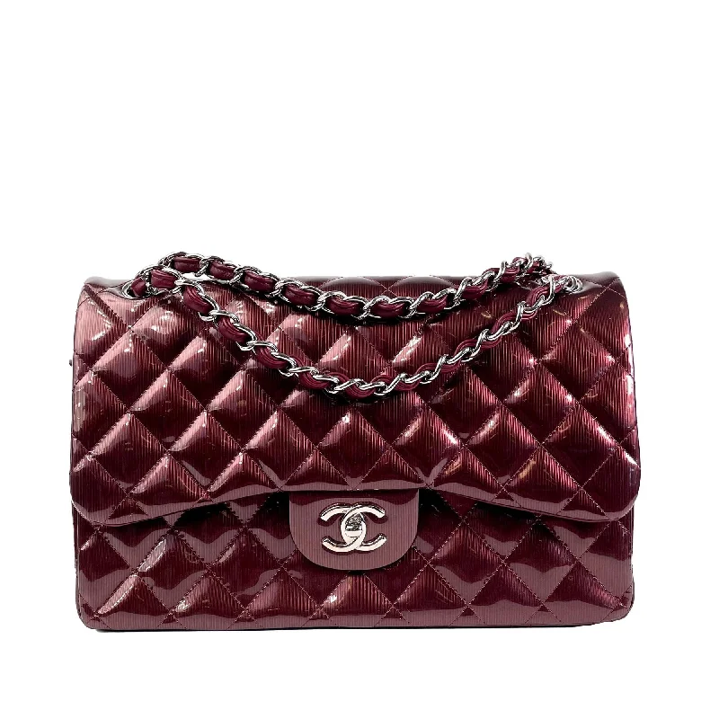 Chanel Jumbo Classic Patent Double Flap (SHG-KP5acZ)