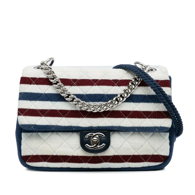 Chanel Jumbo Jersey Rope Flap Bag (SHG-ixkP1F)