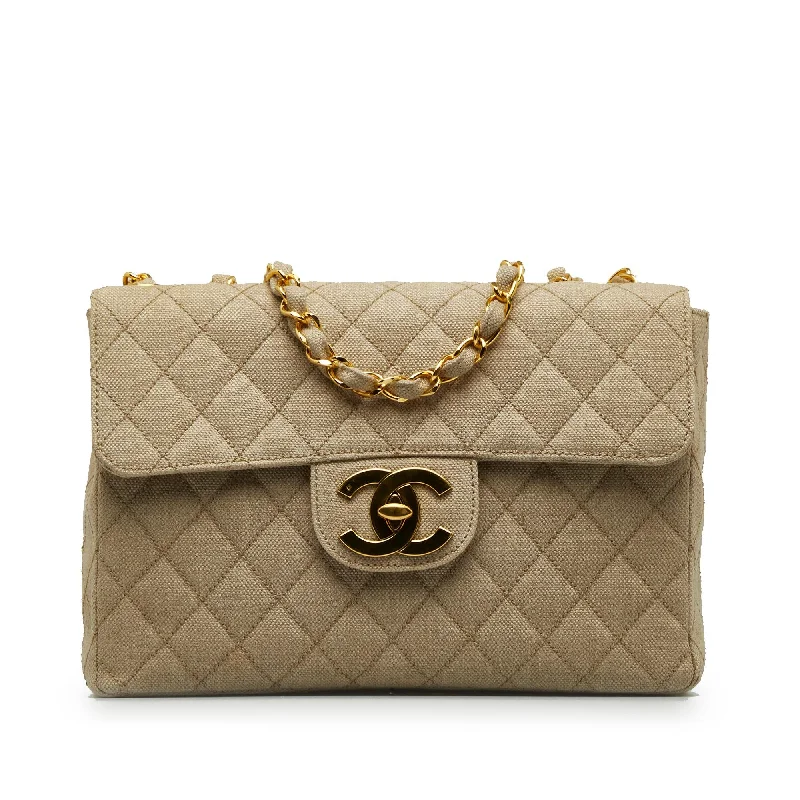 Chanel Jumbo XL Classic Cotton Single Flap (SHG-YZOG3l)