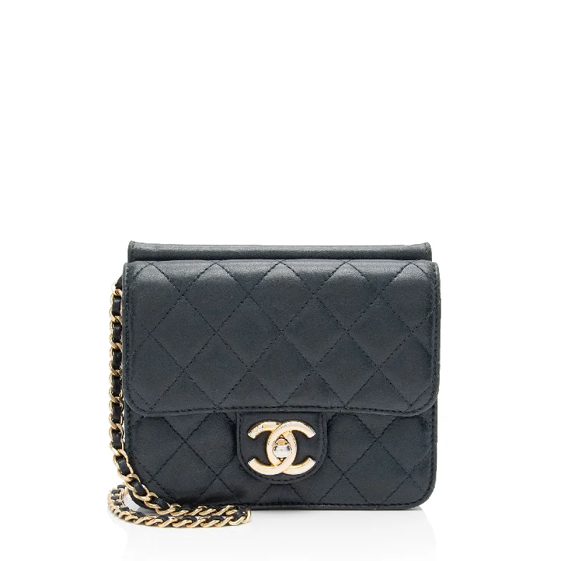 Chanel Lambskin Crossing Times Mini Flap Bag (SHF-Tv2M1K)