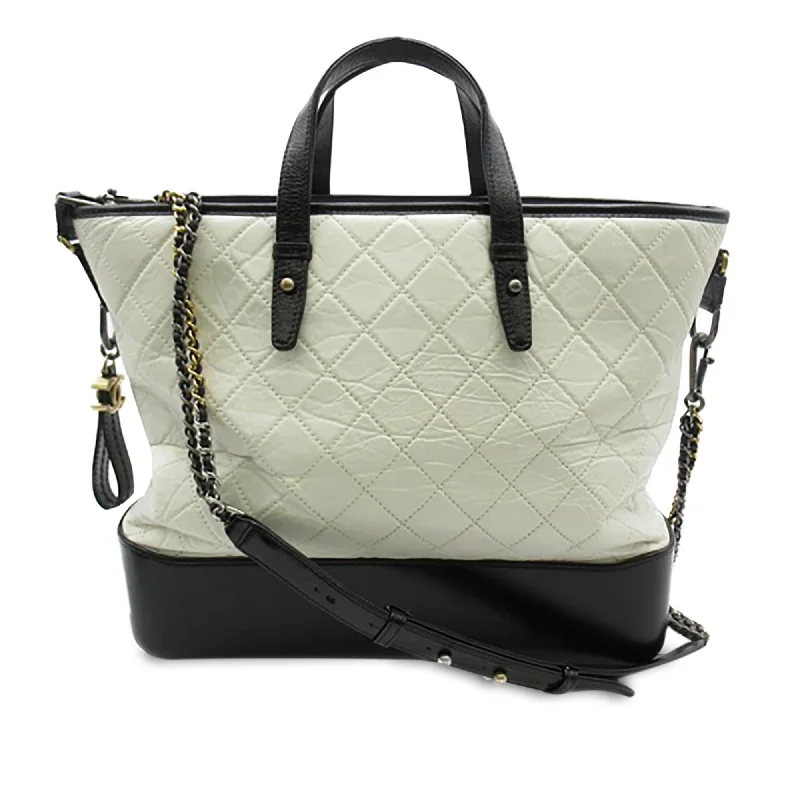 Chanel Large Aged Calfskin Gabrielle Shopping Tote (SHG-UYljNC)