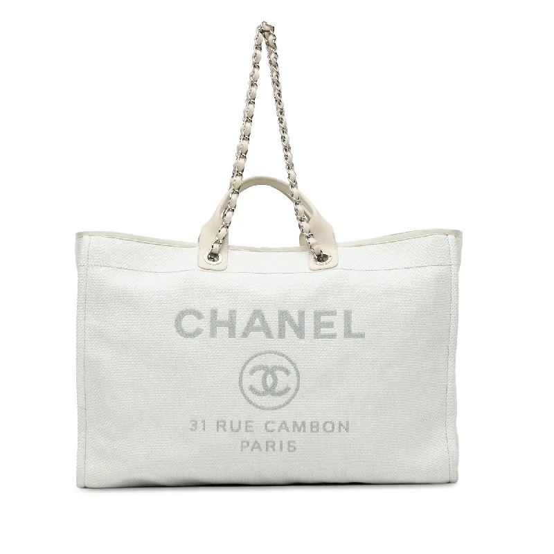 Chanel Large Canvas Deauville Tote (SHG-bO4Jvd)