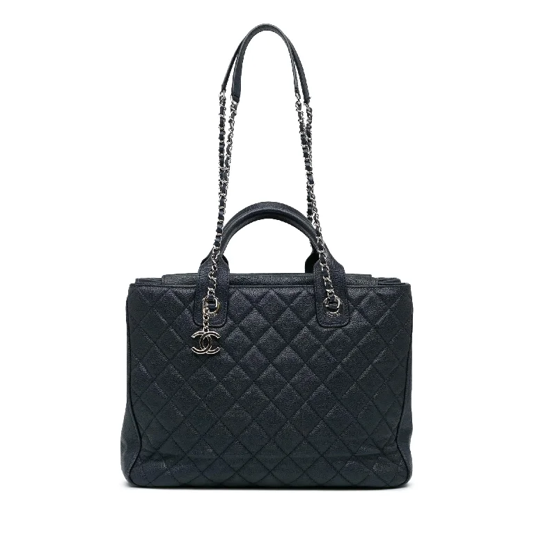 Chanel Large Quilted Caviar Urban Companion Tote (SHG-AColdS)