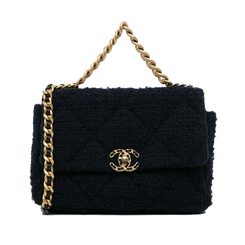 Chanel Large Tweed 19 Flap Bag (SHG-pvoWxr)