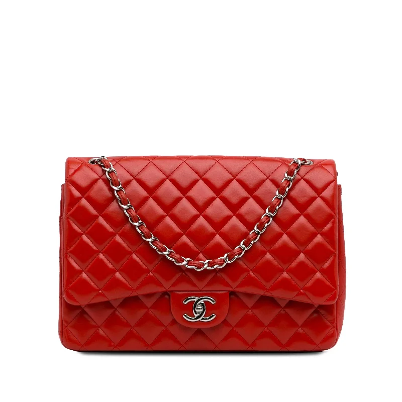 Chanel Maxi Classic Lambskin Double Flap (SHG-WfdiUz)