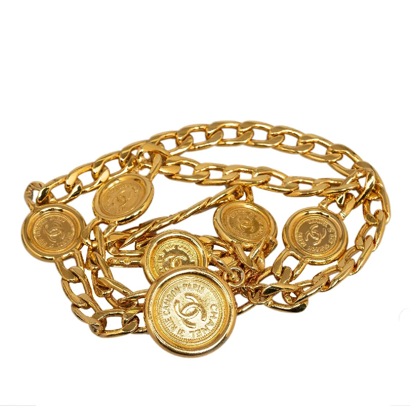 Chanel Medallion Chain-Link Belt - 34 / 86.00 (SHG-mFY9sa)