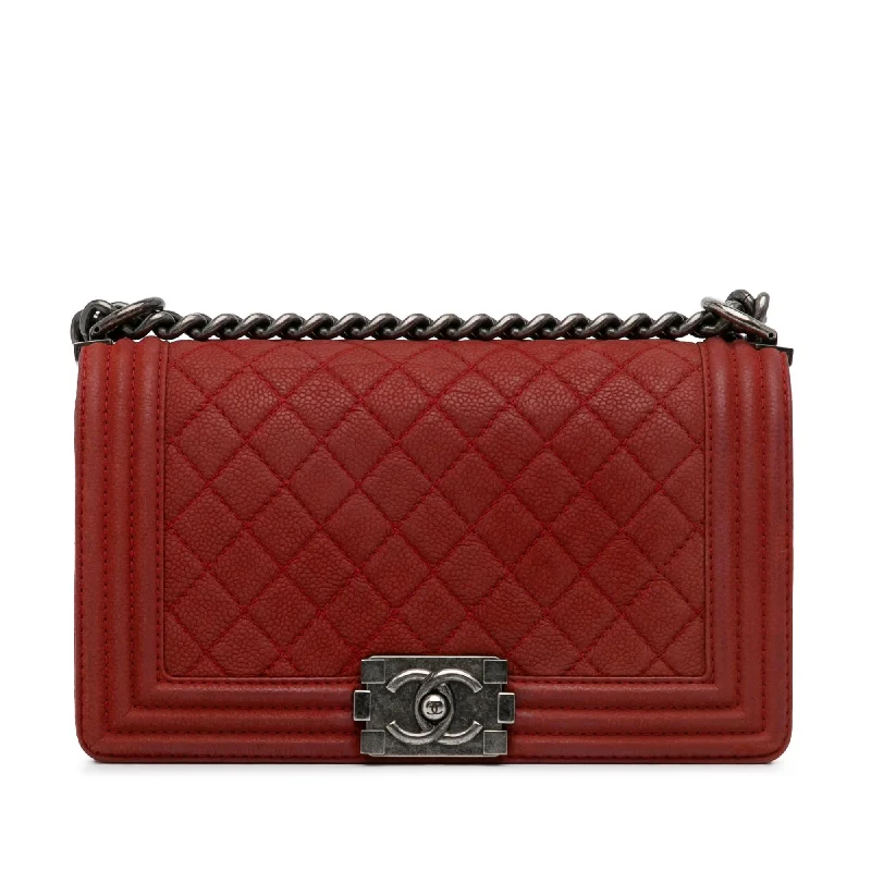 Chanel Medium Caviar Boy Flap Bag (SHG-KrBQ6Q)