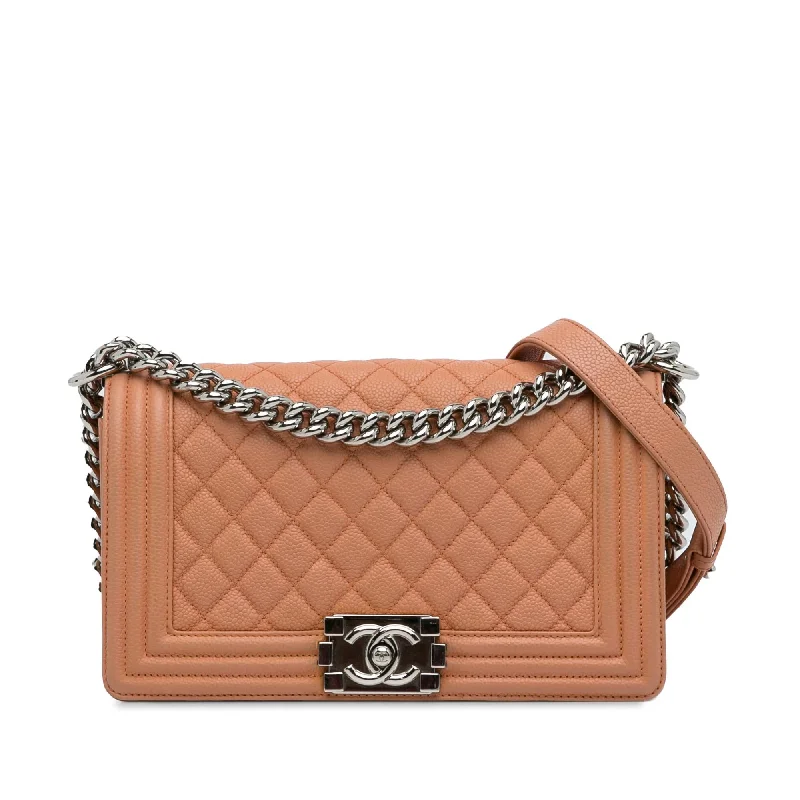 Chanel Medium Caviar Boy Flap Bag (SHG-MIAPNv)