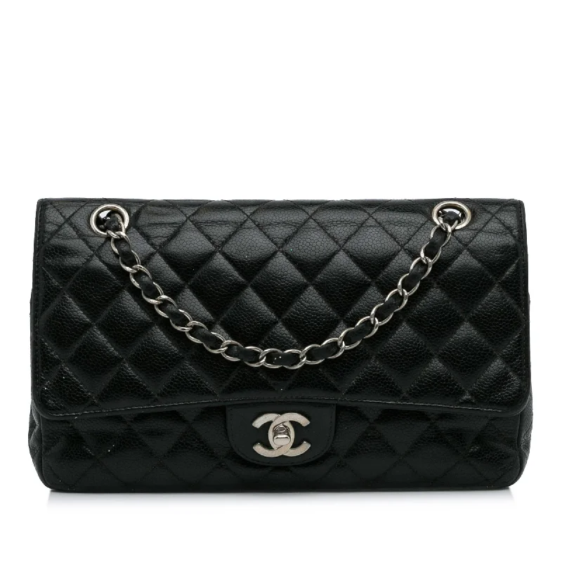 Chanel Medium Classic Caviar Double Flap (SHG-aR0s8D)