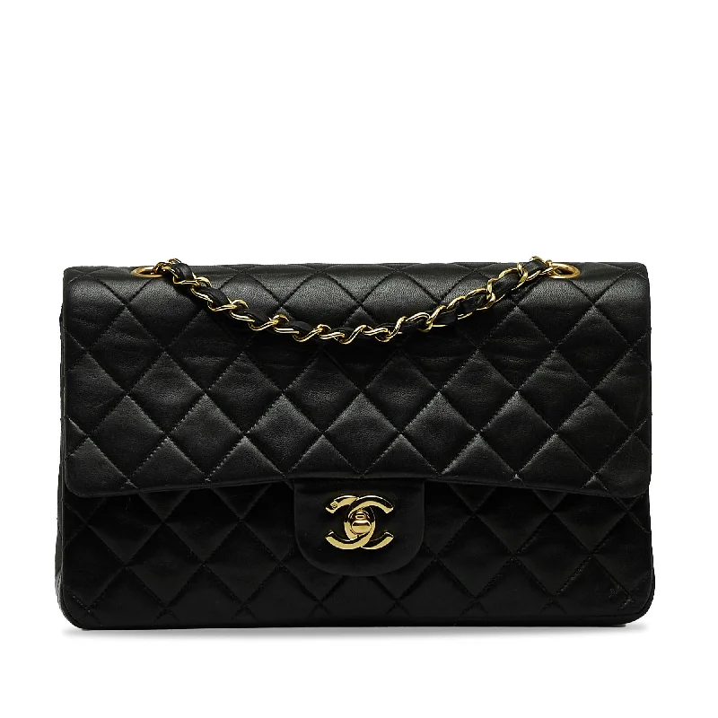 Chanel Medium Classic Lambskin Double Flap (SHG-veZ7dq)