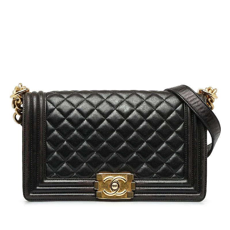 Chanel Medium Lambskin Boy Flap Bag (SHG-1jQAVu)