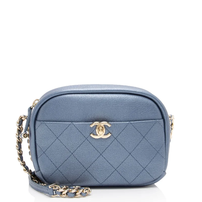 Chanel Metallic Goatskin Casual Trip Camera Bag (SHF-jQIRUc)