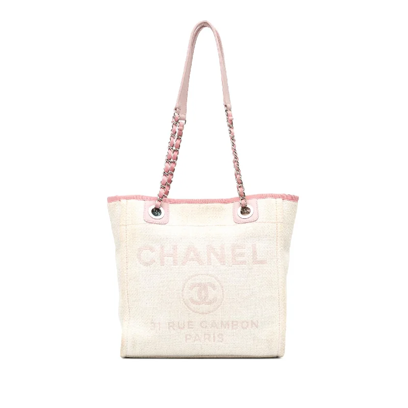 Chanel Mini Canvas Deauville Tote (SHG-FvLzka)