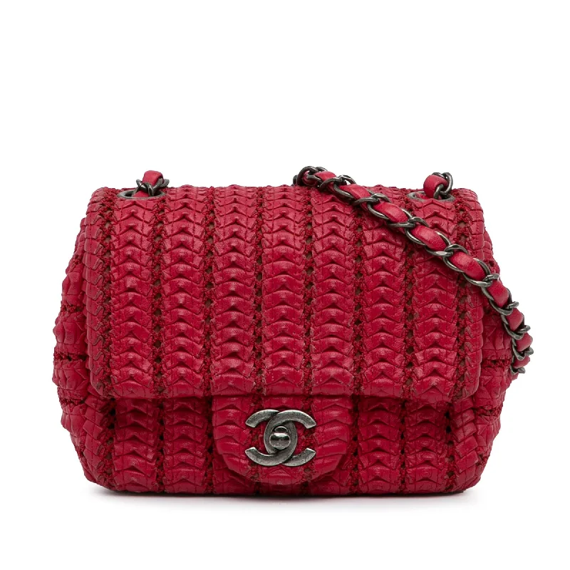 Chanel Mini Paris Seoul Crochet Lambskin Flap Bag (SHG-BZAEw8)