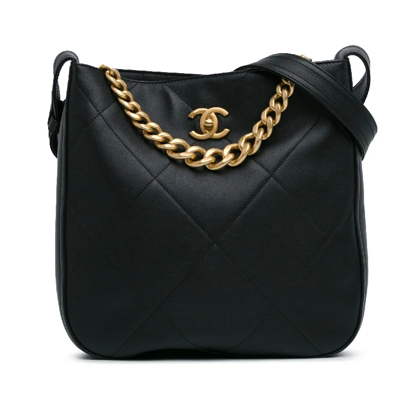 Chanel Quilted Calfskin Easy Mood Hobo (SHG-NA7iAJ)