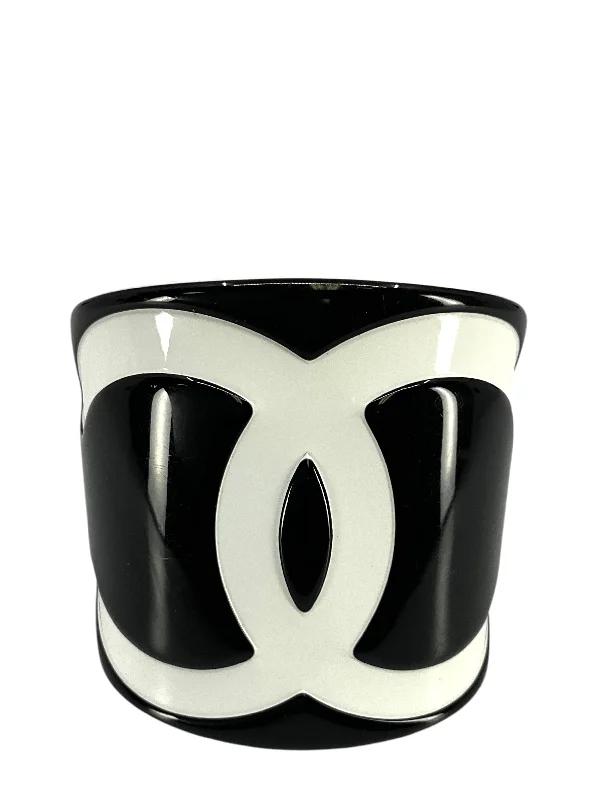 Chanel Resin CC Logo Cuff Bracelet