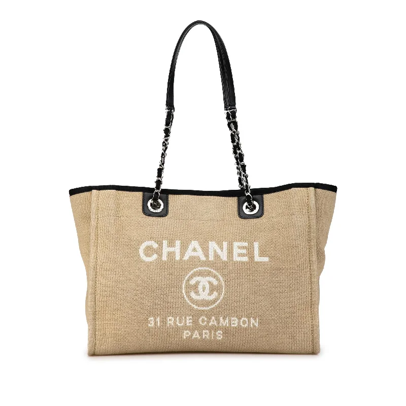 Chanel Small Canvas Deauville Tote (SHG-1L4Nhk)