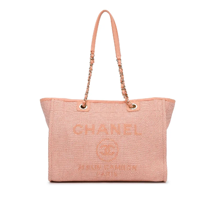 Chanel Small Canvas Deauville Tote (SHG-YEq40T)