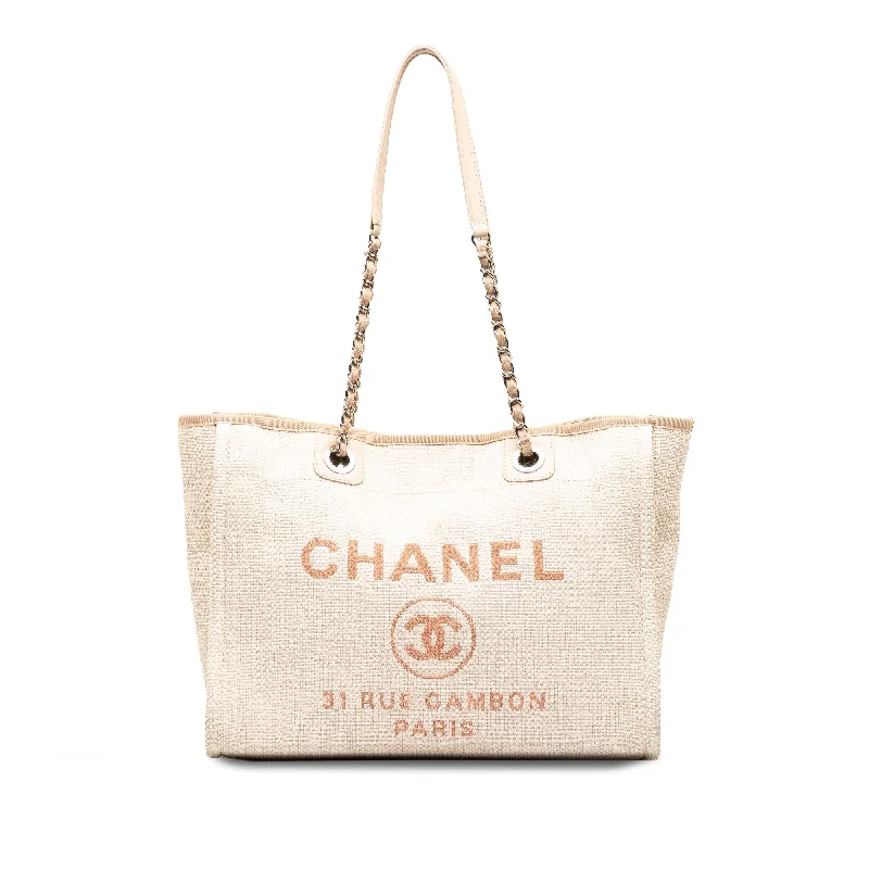 Chanel Small Deauville Tote Bag (SHG-PwaxUa)