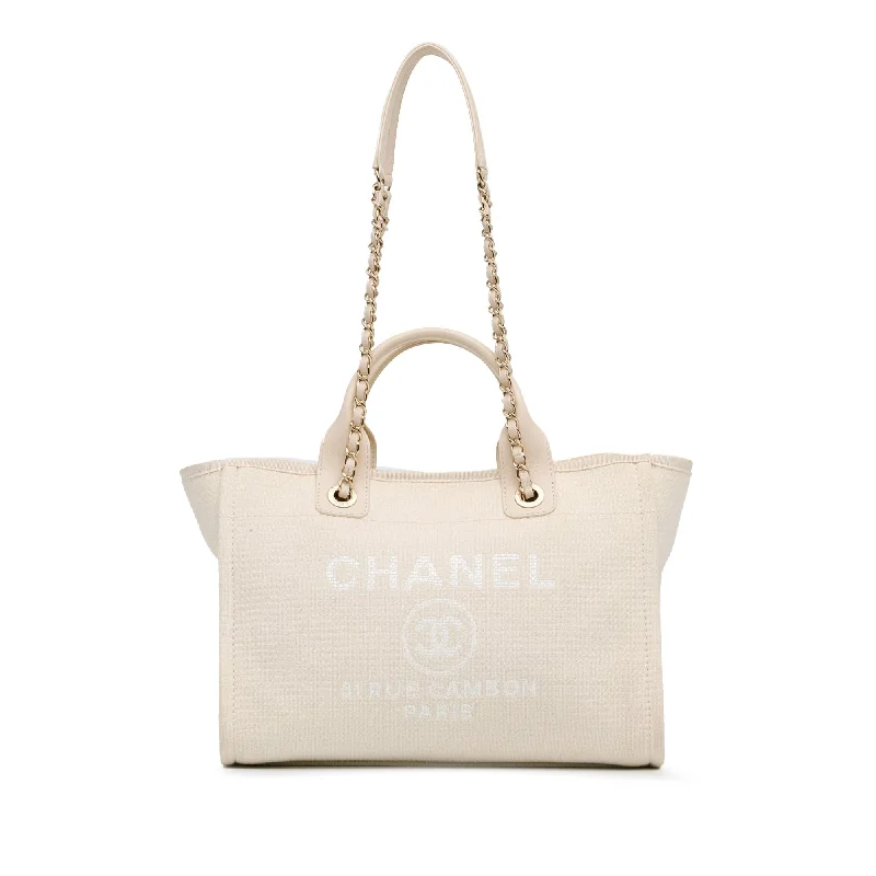 Chanel Small Mixed Fibers Deauville Tote (SHG-6vcu8P)