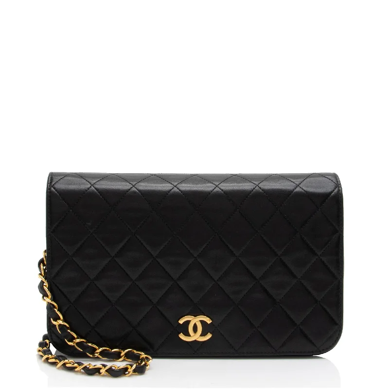 Chanel Vintage Lambskin CC Snap Flap Bag (SHF-pczMK0)