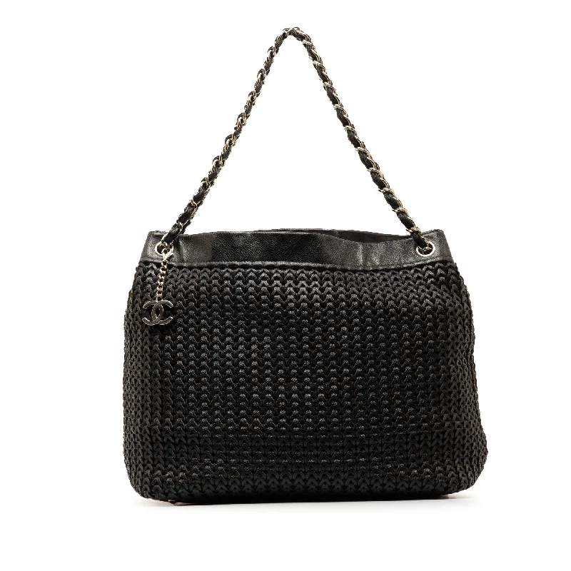 Chanel Woven Caviar Leather Tote (SHG-r7jUZ9)