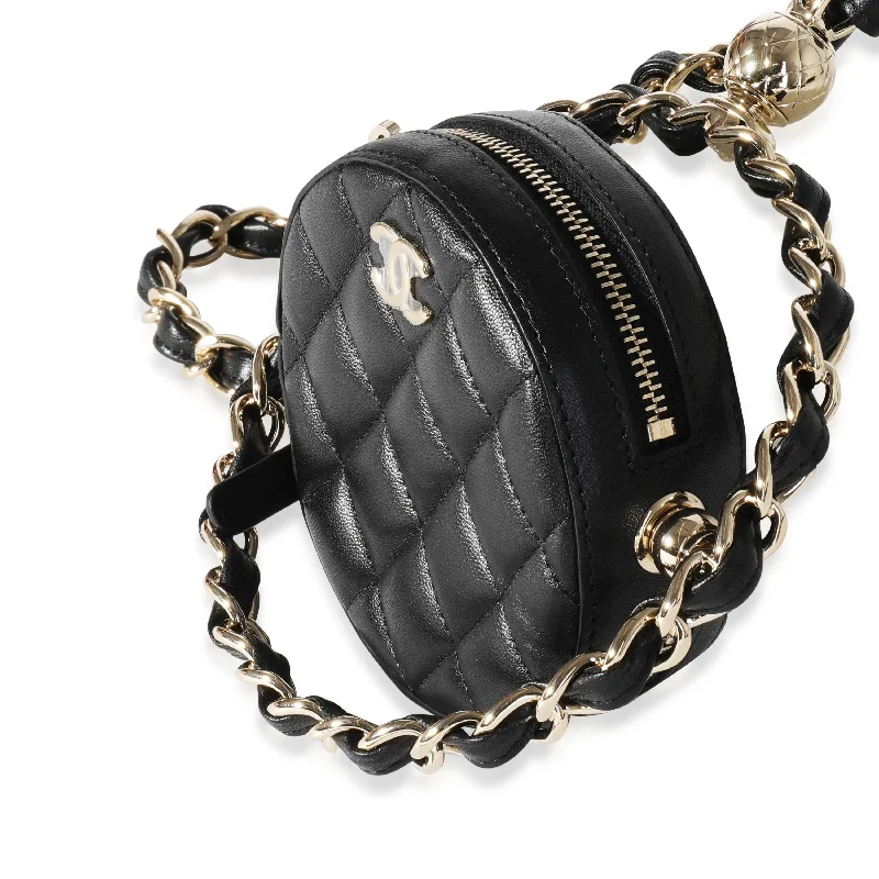 Chanel Quilted Lambskin Clutch with Chain