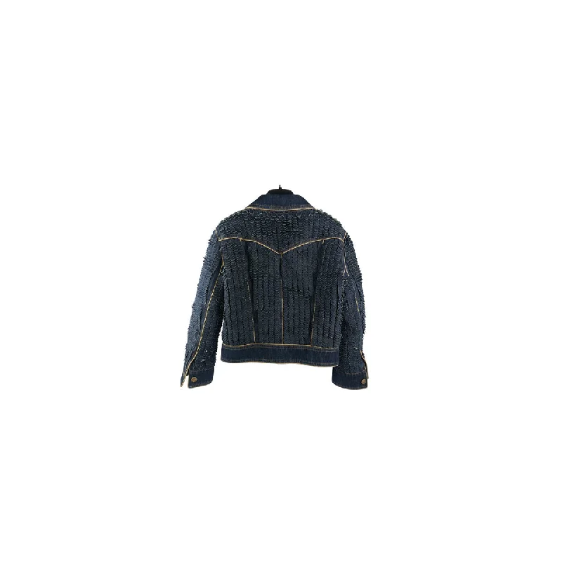 Chanel Button Denim Jacket - Size 36