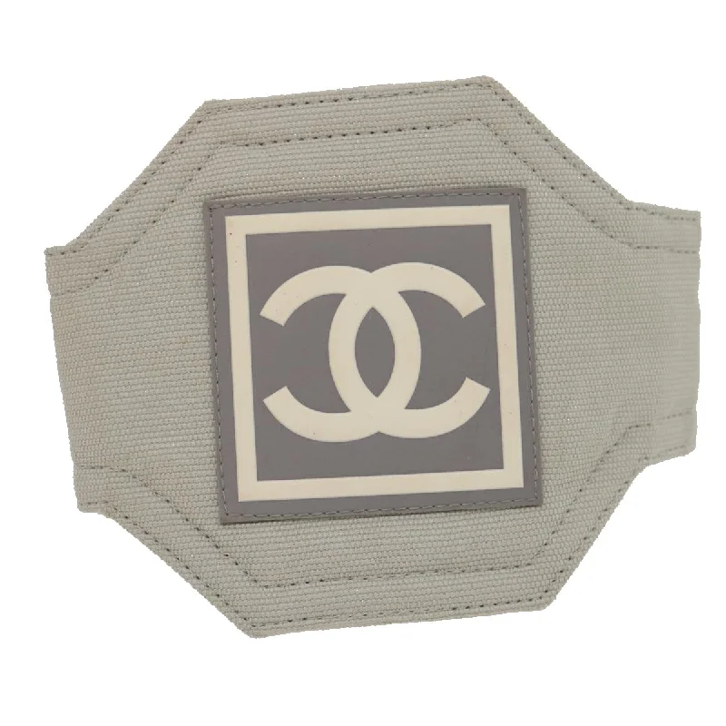 CHANEL Bangle Bracelet Gray CC  ar6832