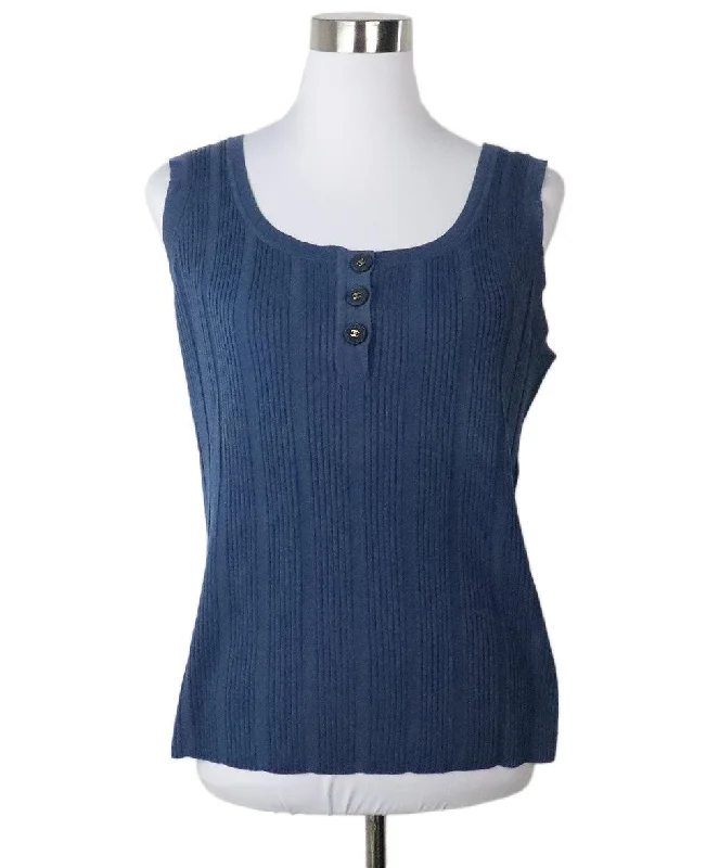 Chanel Blue Tank Top sz 14