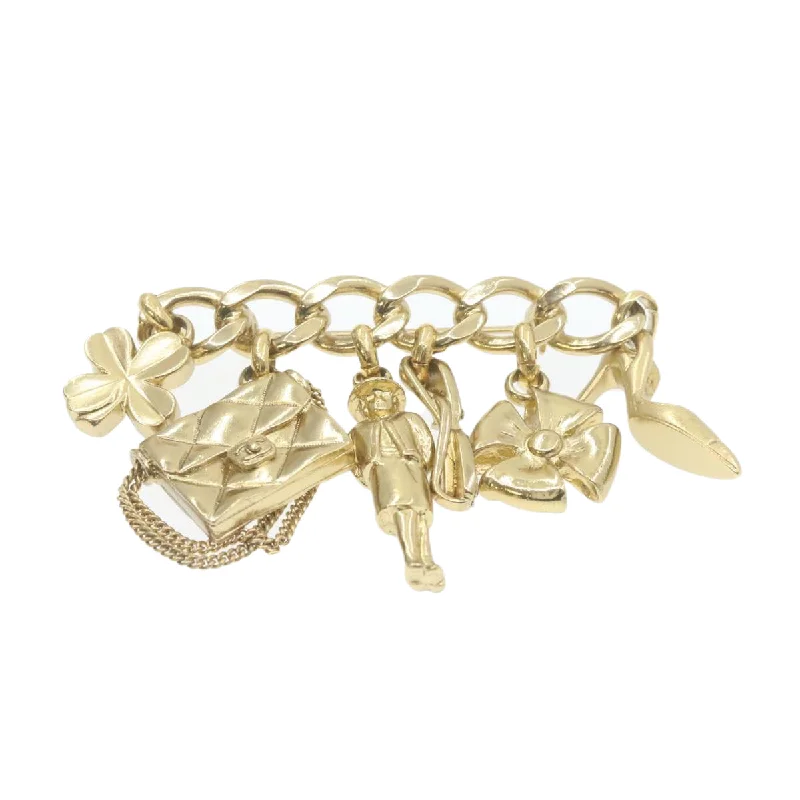 CHANEL Brooch Gold Tone CC  20868A