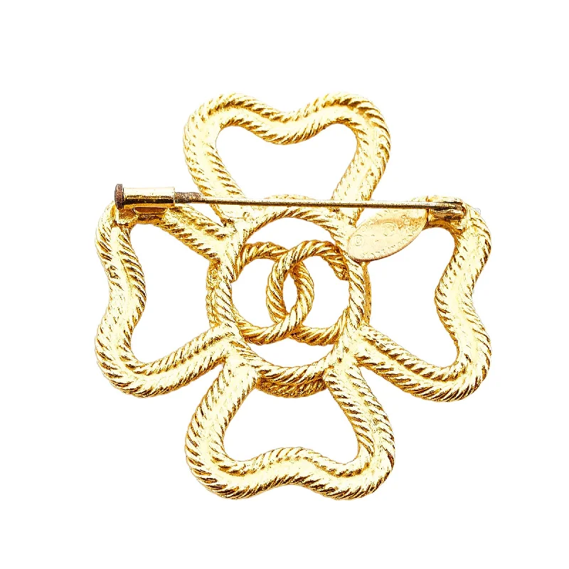 Chanel CC Clover Brooch (lK5P6K)