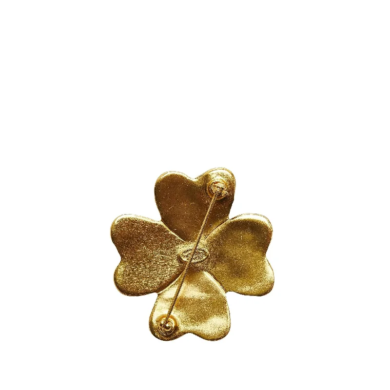 Chanel CC Clover Brooch (pqbeIE)