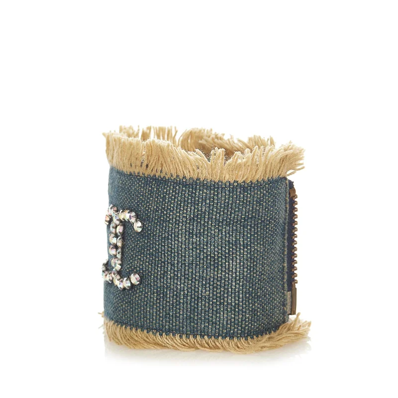 Chanel CC Denim Fringe Bracelet (26105)