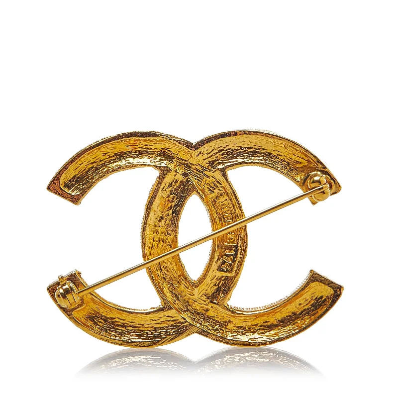 Chanel CC Rhinestone Brooch (0NyesH)